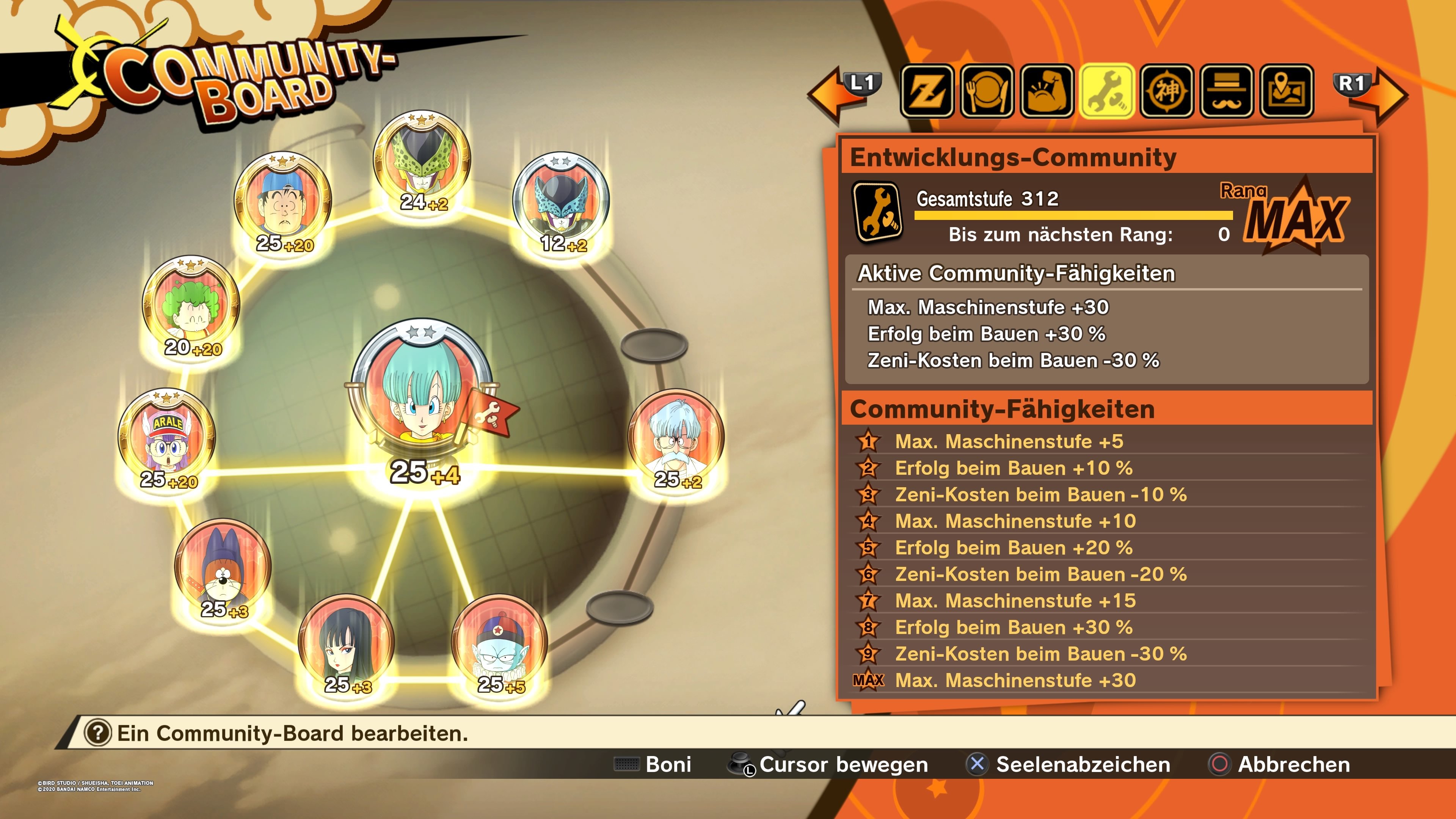 Dragon Ball Z Kakarot Community Board Bestes Setup Guide