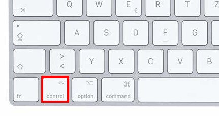 „Control-Taste“ + Mausklick ergibt einen Rechtsklick. Bild: Apple