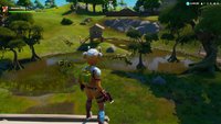 Fortnite: Zwerg zwischen Logjam-Sägewerk, Holzschuppen und Eimerbaum - Fundort