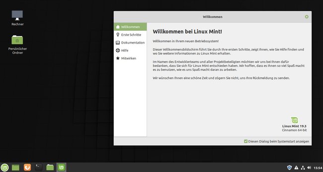 Linux Mint. Bild: GIGA