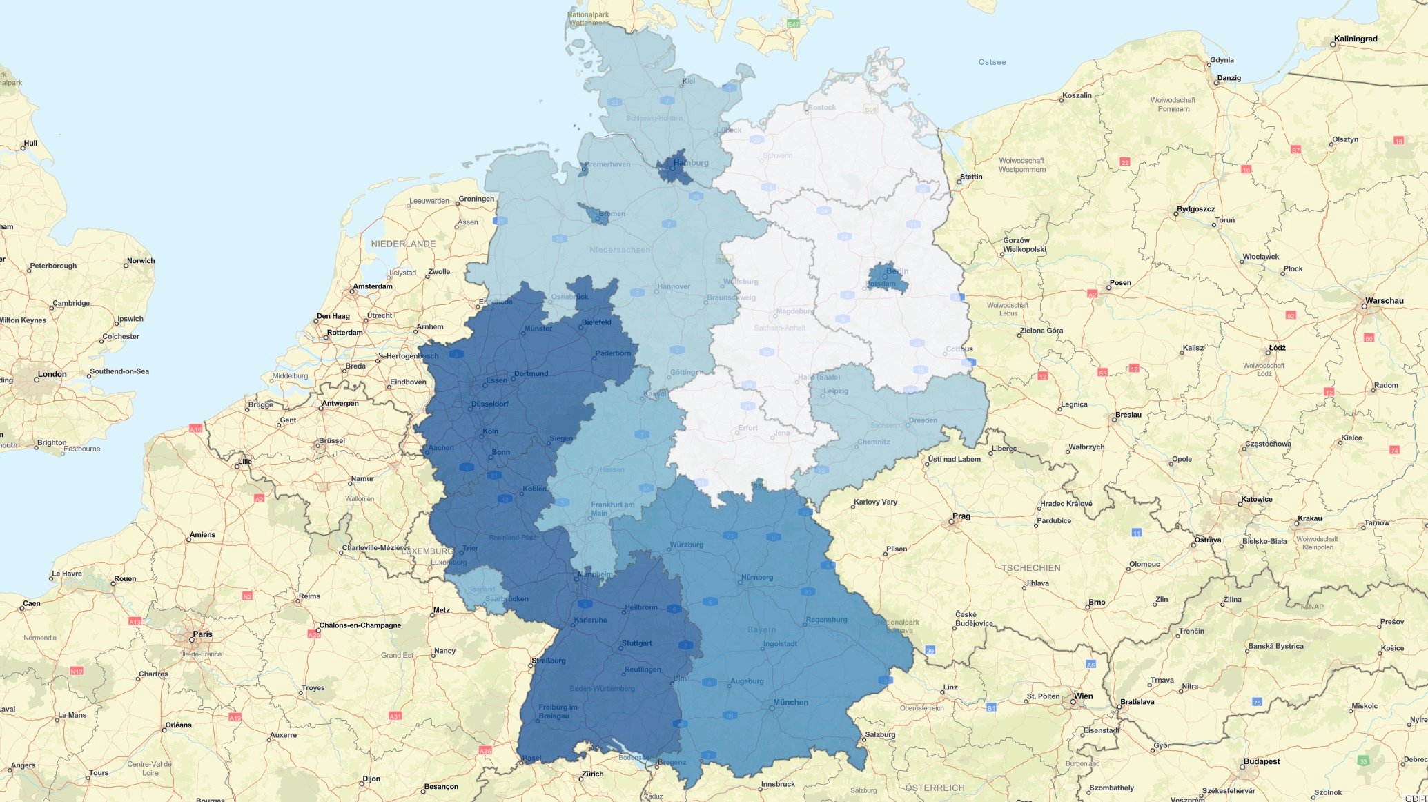 Corona Virus Karte Deutschland