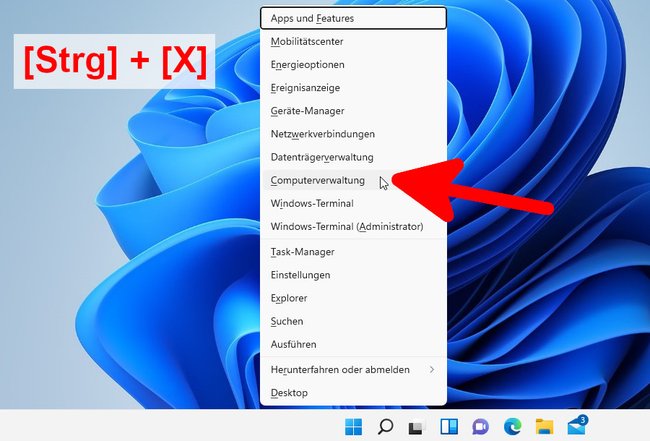 So öffnet ihr die Computerverwaltung am schnellsten. Bild: GIGA