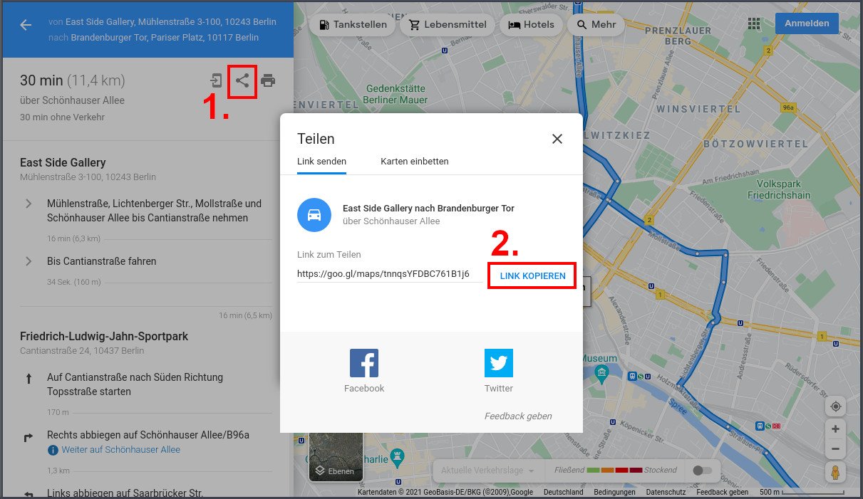 Google Maps: Route erstellen & speichern – so geht's