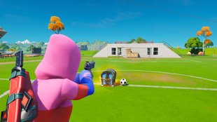 Fortnite: Ein Tor bei Pleasant Park schießen