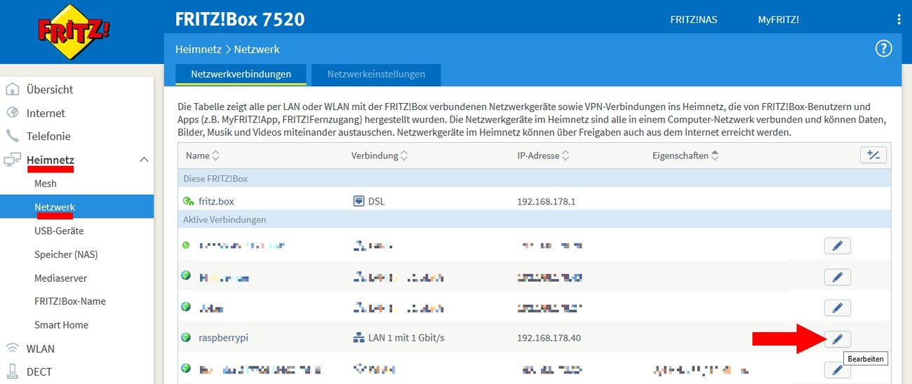 Pihole als DNSServer in Fritzbox einrichten so gehts