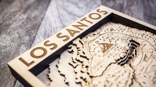 GTA 5: Diese Los Santos-Karte in Holz geschnitzt ist ein echtes Schmuckstück