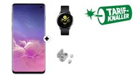 Hammer-Bundle: Samsung Galaxy S10 mit 20 GB LTE-Daten-Tarif + Watch Active + Galaxy Buds