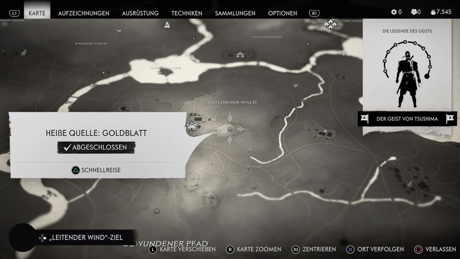 Ghost of Tsushima Alle heißen Quellen Fundorte für mehr Gesundheit