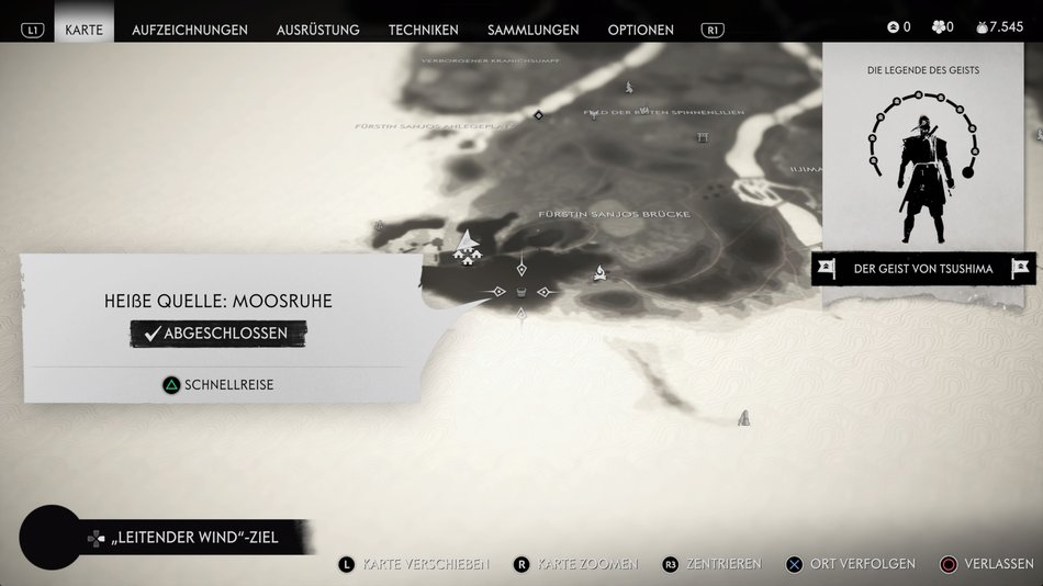 Ghost of Tsushima Alle heißen Quellen Fundorte für mehr Gesundheit