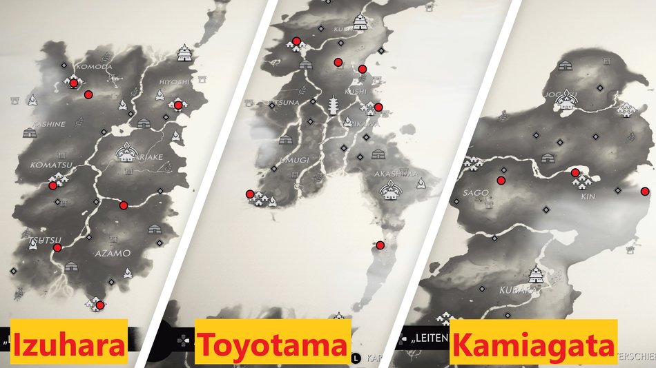 Ghost of Tsushima Alle Bambusstände Fundorte für mehr Entschlossenheit