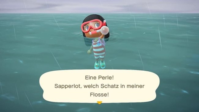 Perlen findet ihr beim Tauchen unter Wasser.