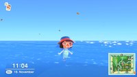 Animal Crossing - New Horizons: Schwimmen und tauchen