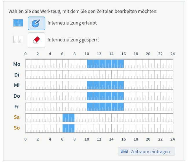 Hier bestimmt ihr den Zeitraum, in dem der Gastzugang aktiv ist. (Bild: GIGA)