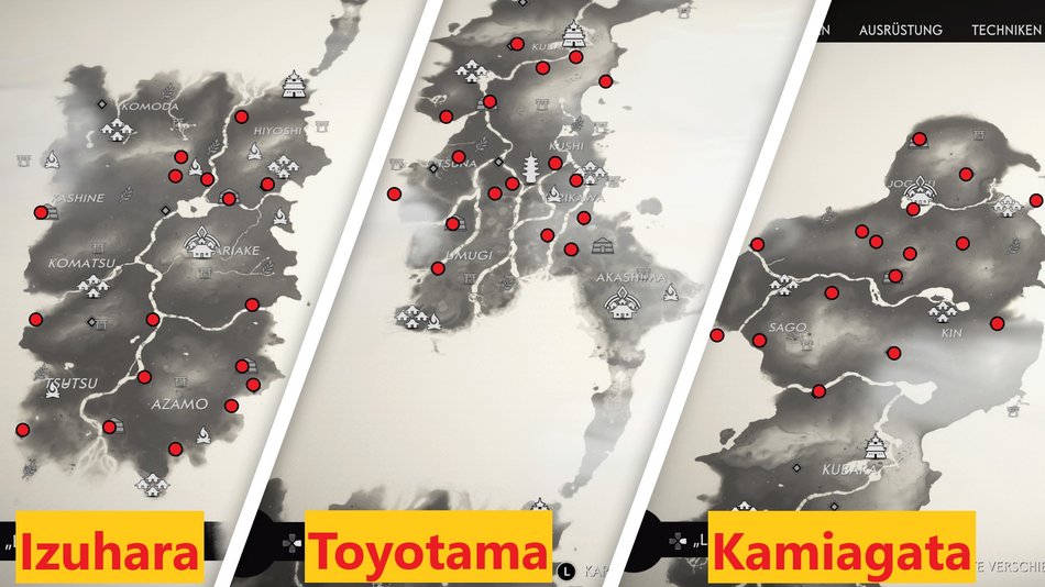 Ghost of Tsushima Alle Artefakte der Mongolen Fundorte