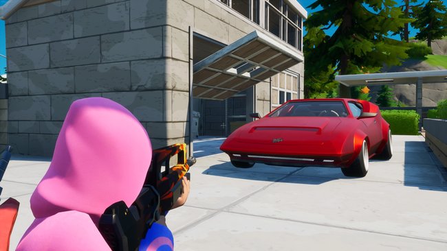 Autos wie diesen schicken Sportwagen könnt ihr jetzt in Fortnite fahren.