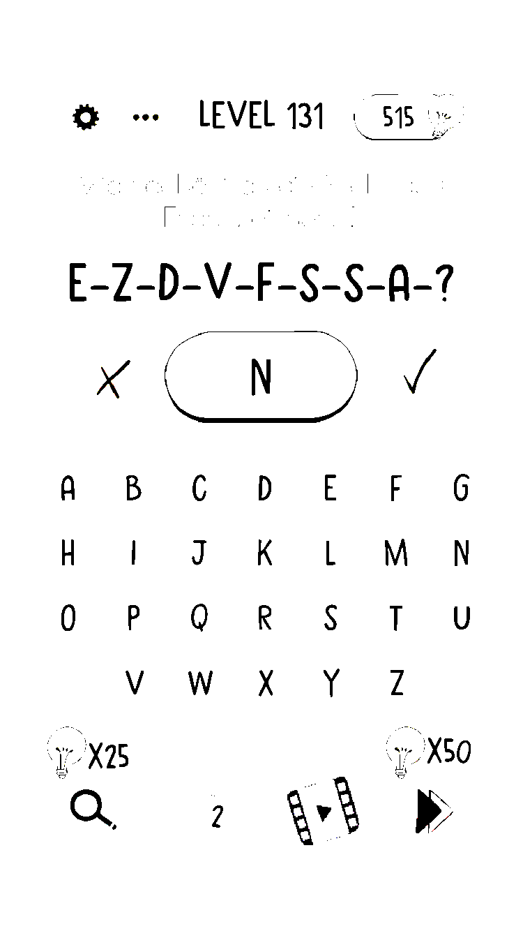 Solutions Brain Test Niveau 131 à 140