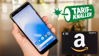 Limitiertes Angebot: Google Pixel 3a + 30€ Amazon-Gutschein + 5 GB LTE für effektiv 1€/Monat