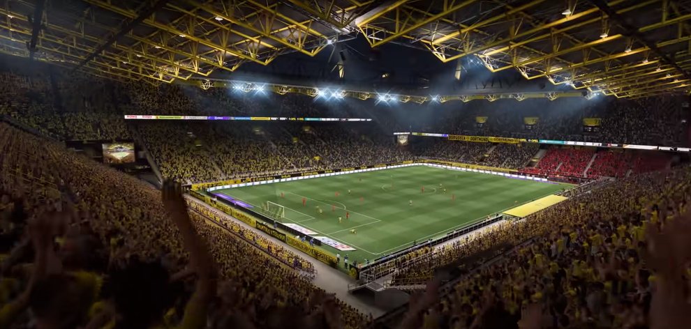 Der Signal Iduna Park (Borussia Dortmund) ist auch im Trailer zu sehen.