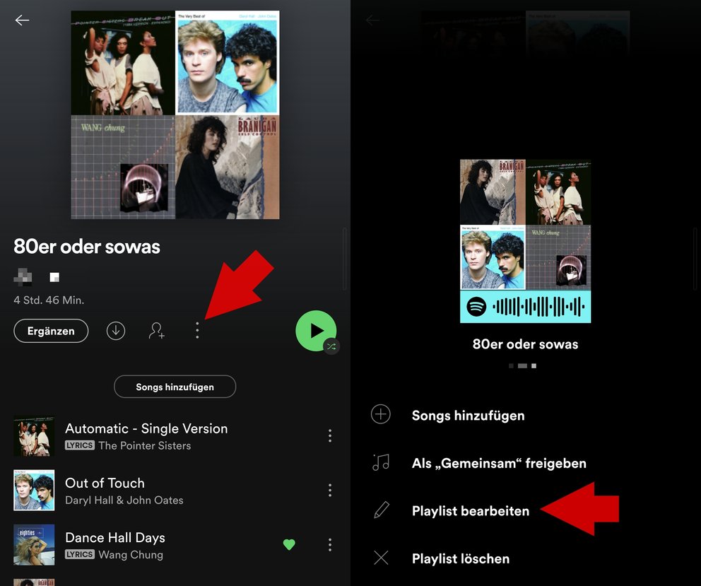 Change Spotify playlist picture app 01