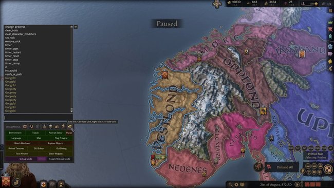 Mit der Cheat-Konsole von Crusader Kings 3 könnt ihr jede Menge Cheats aktivieren.