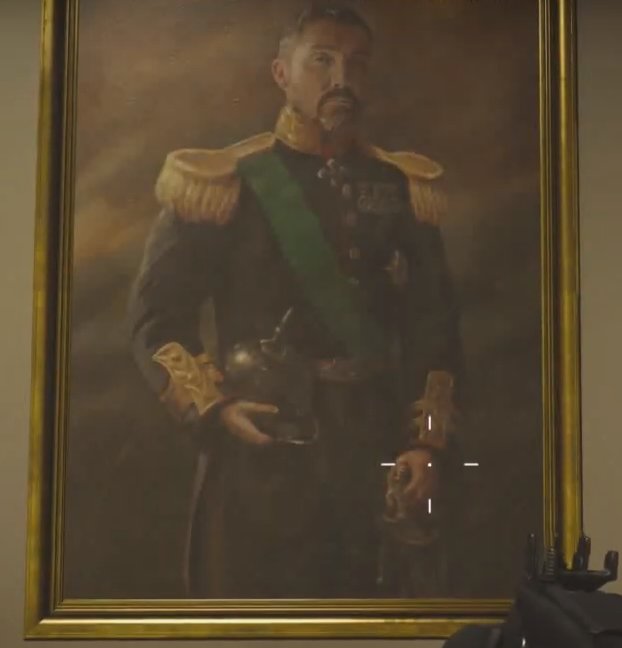 So sieht das Gemälde mit dem Mann mit der grünen Schärpe aus.