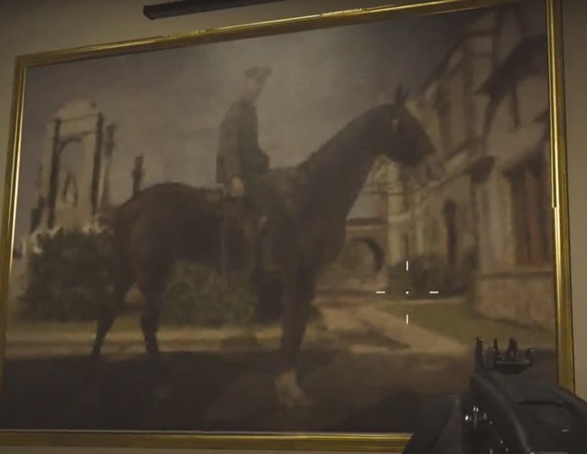 So sieht das Gemälde mit dem Pferd aus.