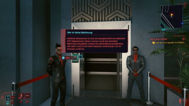Welche Belohnungen bekommt man nach dem Ende von Cyberpunk 2077?