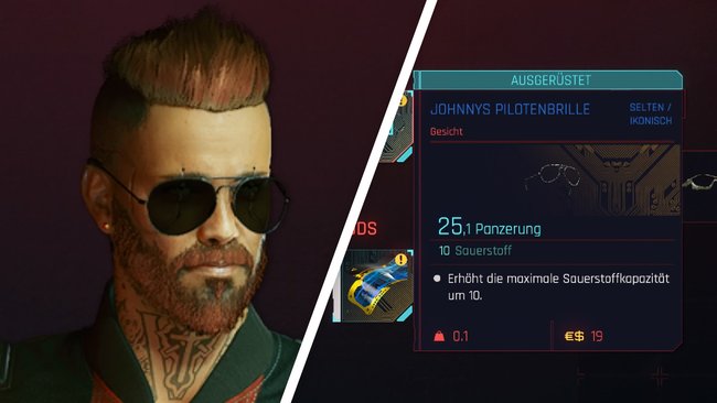 Johnnys Pilotenbrille (Cyberpunk 2077).