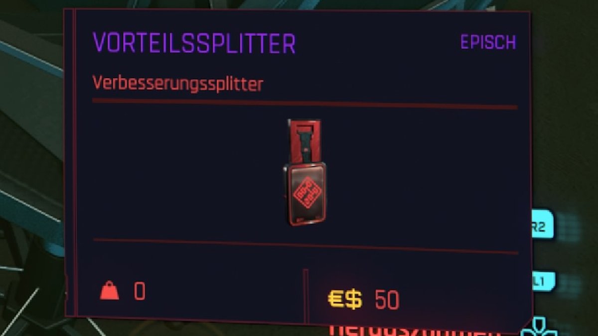 Cyberpunk 2077 Vorteilssplitter Fundorte für kostenlose Perk Points