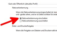 Netzwerkerkennung einschalten – so geht's