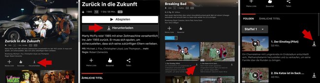 Netflix App Offline-Modus Herunterladen