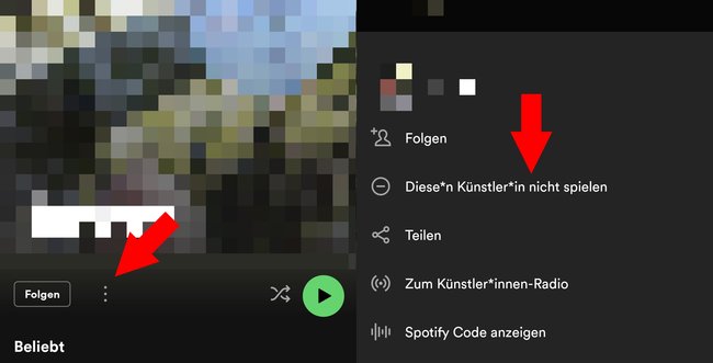 Spotify Musiker Band sperren nicht abspielen