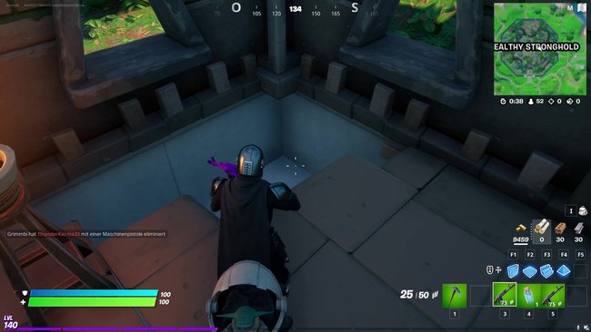 Fortnite Stealthy Stronghold Oberweltzugang Server Fundort