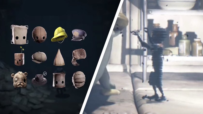 Hüte und fragmentierte Überreste in Little Nightmares 2.