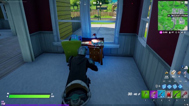 Fortnite Pralinenschachtel Pleasant Park Fundort