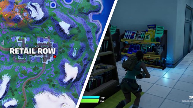 Fortnite Season 6 Schriftstück Retail Row