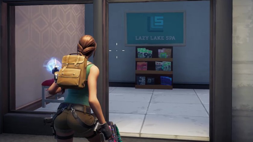 Fortnite Schriftstücke in Pleasant Park, Retail Row Lazy Lake