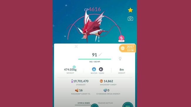 Pokémon GO: Shiny-Mega-Garados