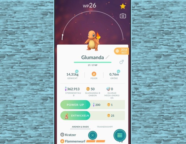 Pokémon GO: WP Werte von Entwicklungen ermitteln
