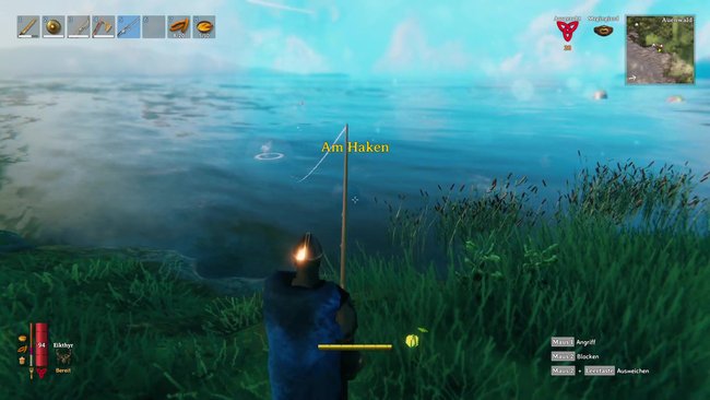 Valheim Angel Fische fangen