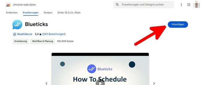 Zunächst installiert ihr die Erweiterung in Google Chrome. (Bildquelle: GIGA)