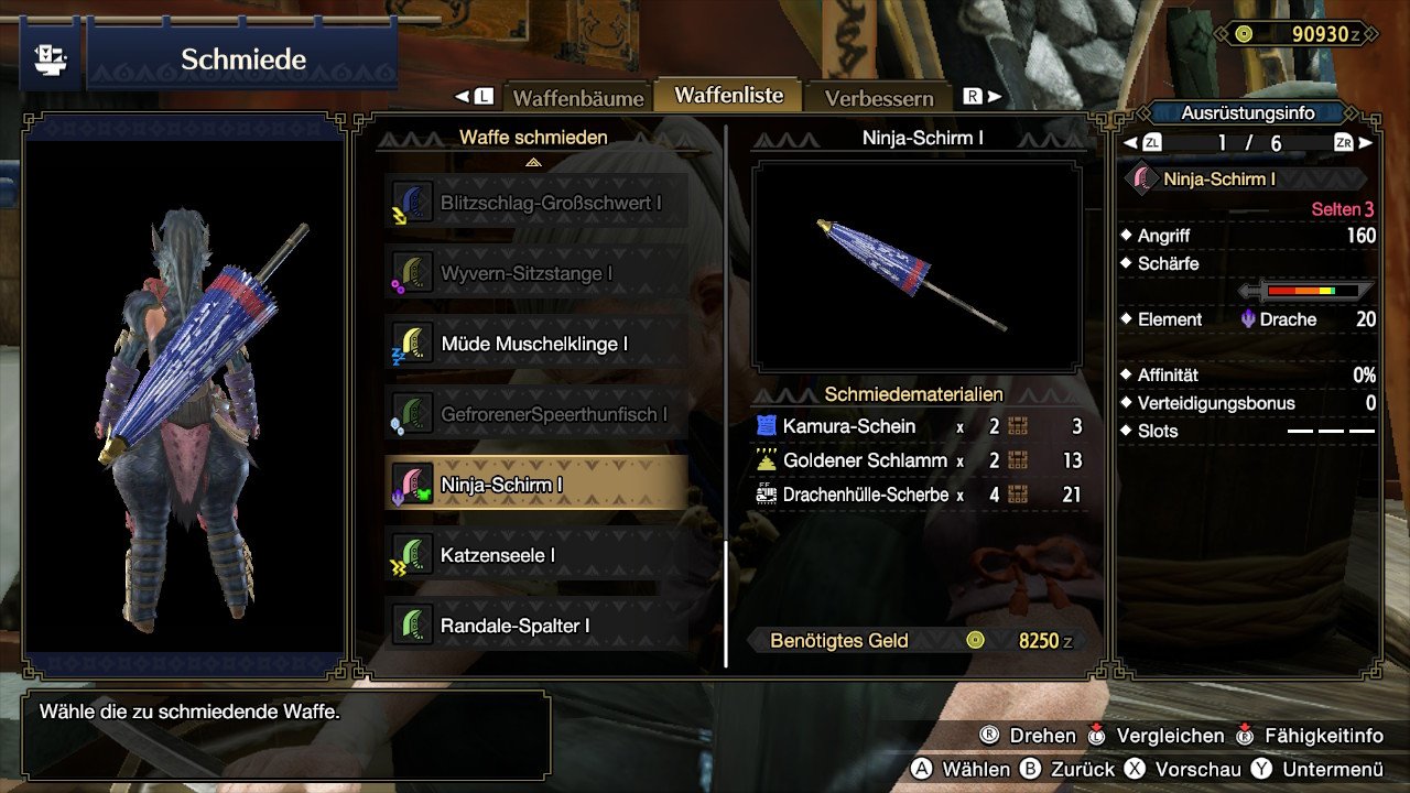 Alle WaffenDesigns in Monster Hunter Rise erhalten