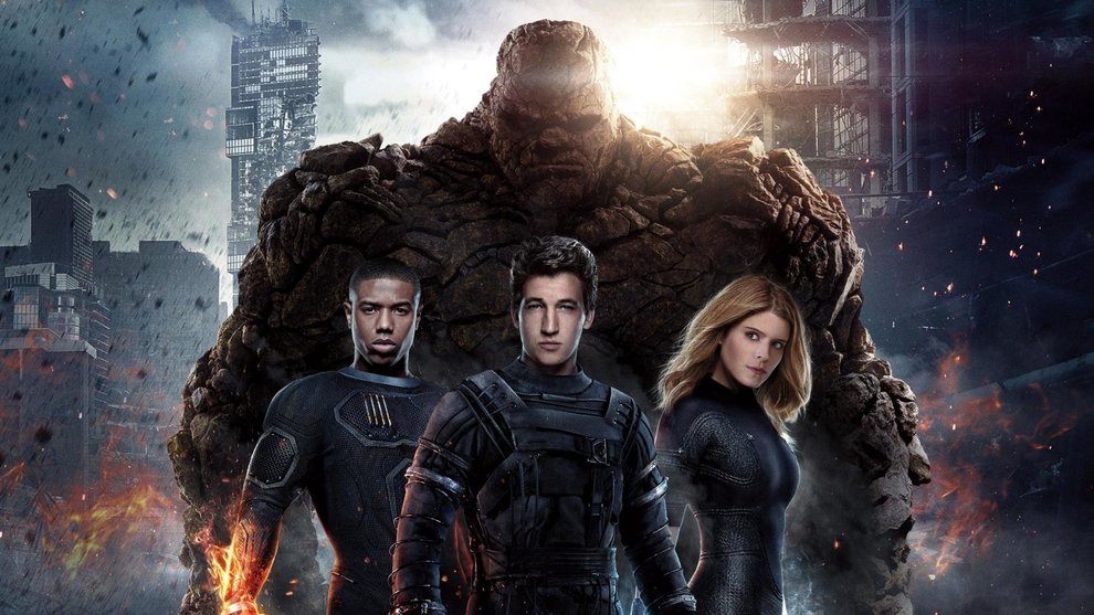 Miles Teller, Kate Mara, Michael B. Jordan und Jamie Bell in Fantastic Four (2015) (© Constantin Film) Miles Teller, Kate Mara, Michael B. Jordan und Jamie Bell in Fantastic Four (2015) (© Constantin Film)