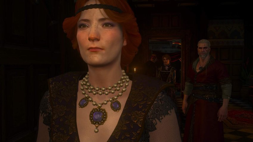 Oriana und Geralt im The-Witcher-3-DLC Blood and Wine.