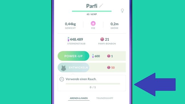 Pokémon GO: Parfi-Entwicklung auslösen