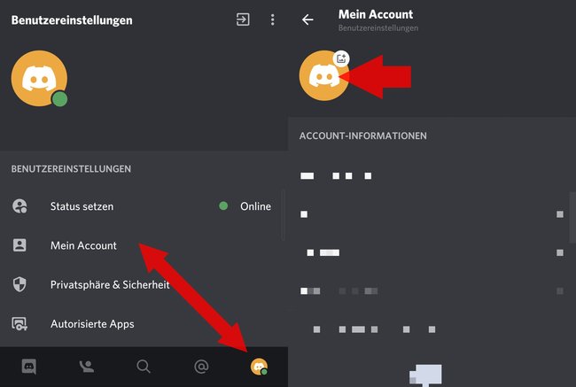 Discord-App Avatar anpassen Smartphone 01