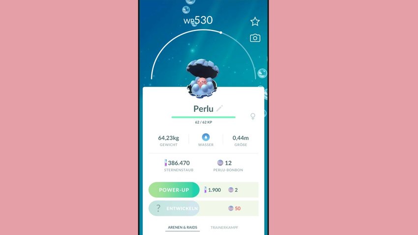 Pokémon GO: Perlu entwickeln