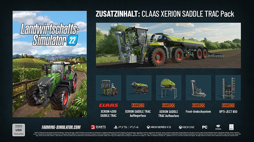 Vorbestellerbonus für alle Editionen vom Landwirtschafts-Simulator 22.