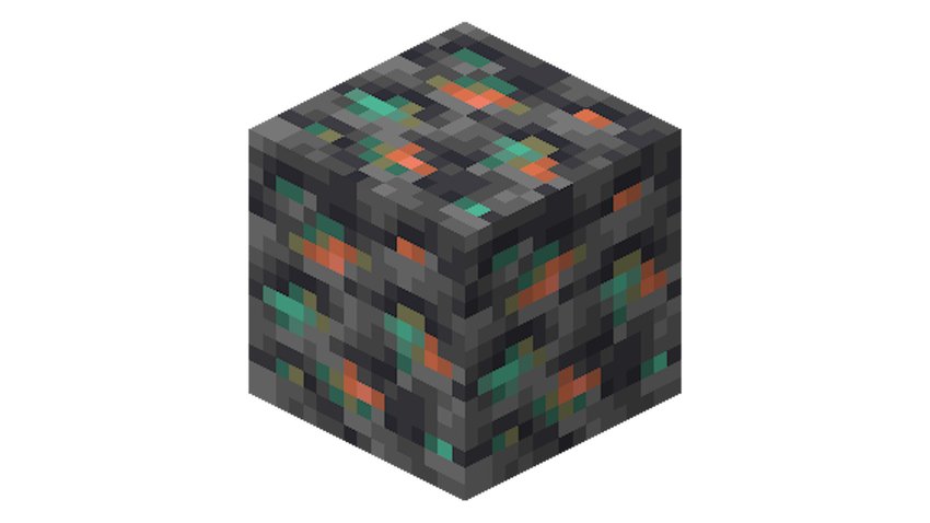 So sehen Blöcke aus Kupfererz in Minecraft aus, die ihr seit Version 1.17 abbauen und weiterverarbeiten könnt.