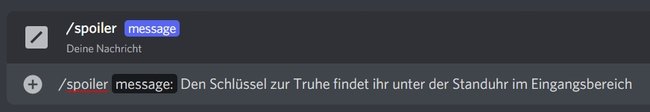 Discord Spoiler Befehl